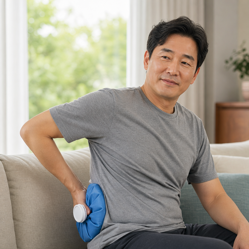 허리 삐었을 때 찜질 냉찜질 온찜질 대처법과 보호대 파스 활용 1